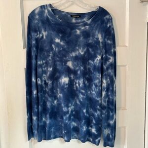 Jeanne Pierre Cashmere infused tie dye sweater, , blue, S